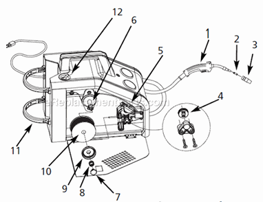 Page A Diagram and Parts List for WG2060  Campbell Hausfeld Welder
